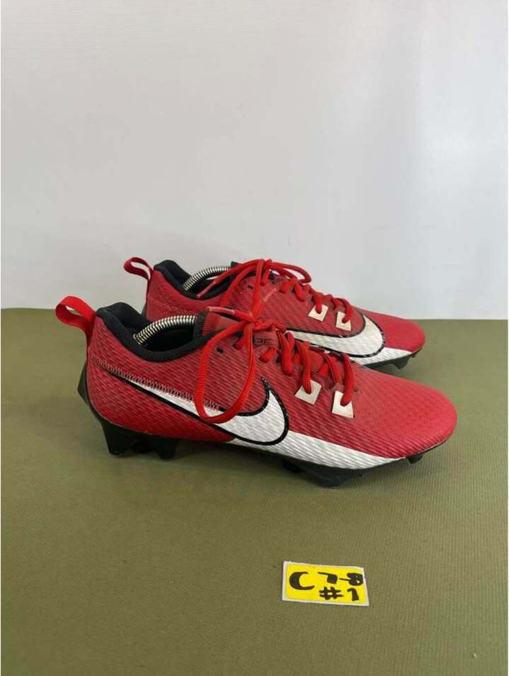 Nike Vapor Edge Speed 360 2 Football Cleats Red White DA5455-616 Men Size 7.5